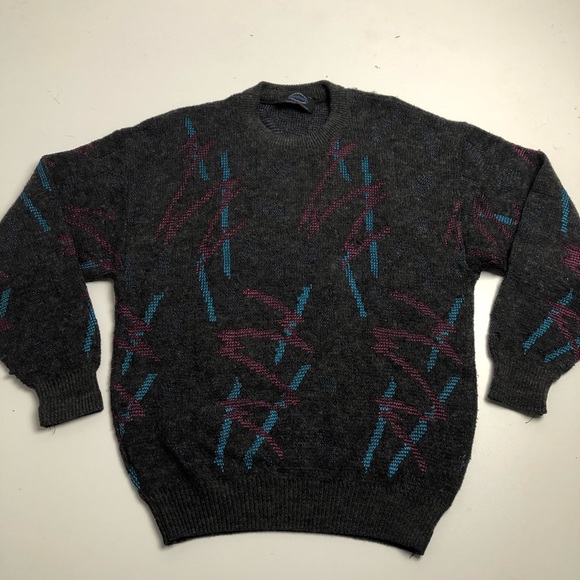 Jantzen Other - Vintage Jantzen Knit Wool Sweater Gray Large